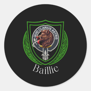 Baillie Scottish Clan Wappen Runder Aufkleber