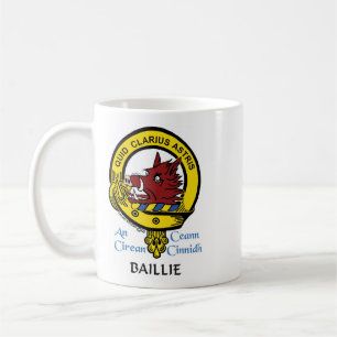 BAILLIE Scottish Clan Wappen Tasse