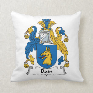 Bain Familienwappen Kissen