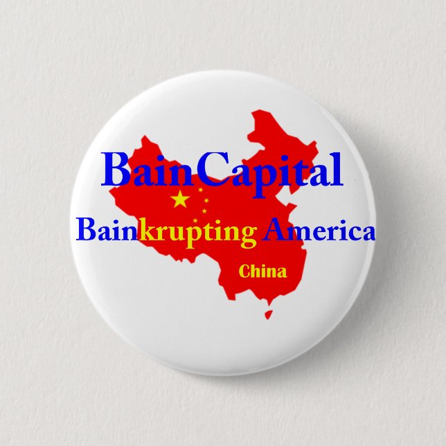 Bain-krupting Amerika Button (Vorderseite)