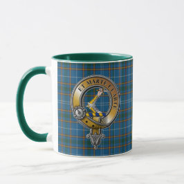 Bain Tartan und Abzeichen Tasse