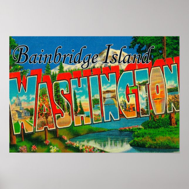 Bainbridge Island, Washington Poster (Vorne)