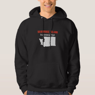 Bainbridge Island Washington USA State America Tra Hoodie