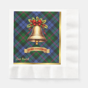 Baird Personalisiert Tartan Christmas Serviette