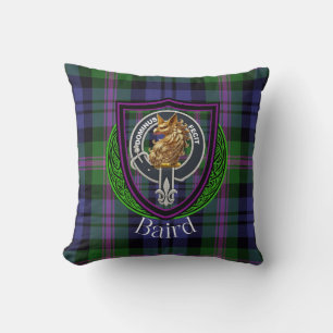 Baird Schottischer Clan-Tartan-Wappen Kissen