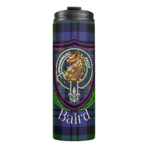 Baird Schottischer Clan Tartan & Wappen Thermosbecher