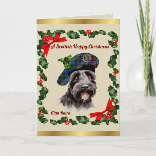 Baird Scottie Dog Personalisiert Xmas Karte