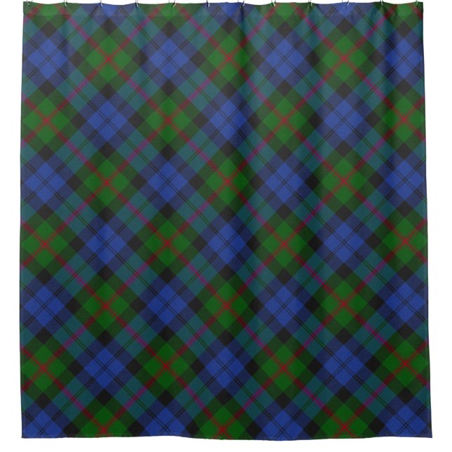 Baird Scottish Clan Tartan Kariertes Muster Duschvorhang (Vorderseite)