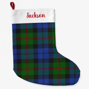Baird Scottish Clan Tartan Kariertes Muster Großer Weihnachtsstrumpf