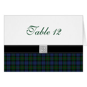 Baird Tartan Besondere Anlass Table Card