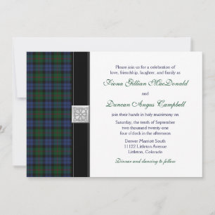 Baird Tartan Wedding Einladung