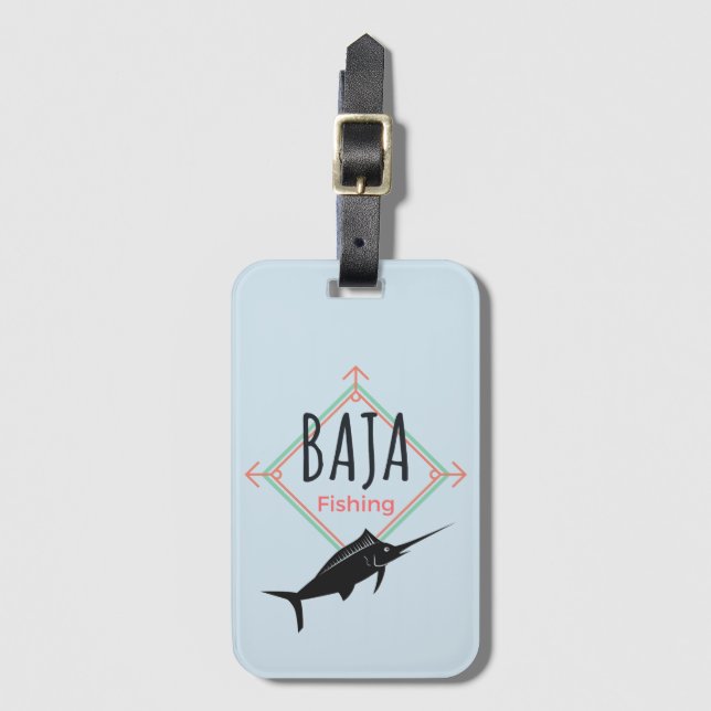 Baja-Angler-Abzeichen Gepäckanhänger (Vorderseite Vertikal)