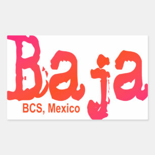 Baja, BCS, Mexiko Rechteckiger Aufkleber