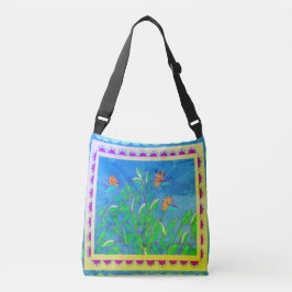 Baja Bird of Paradise Vintag Crossbody Bag Tragetaschen Mit Langen Trägern