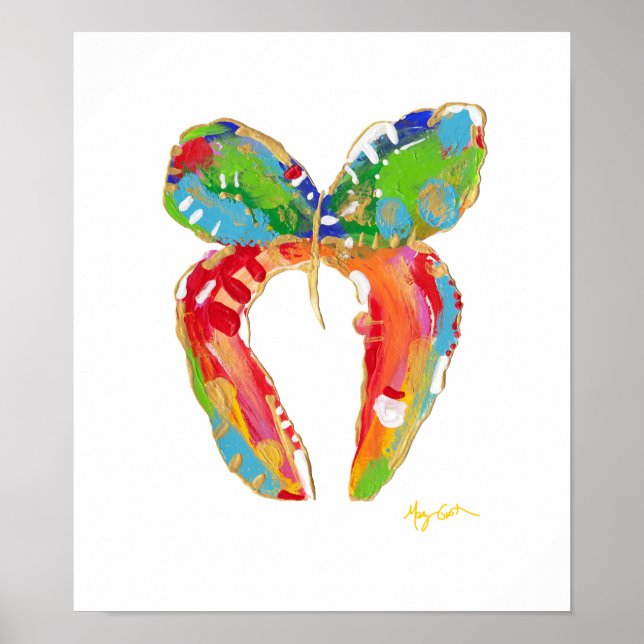 Baja Butterfly Print Poster (Vorne)