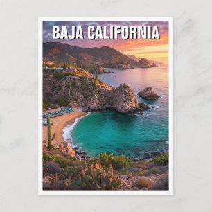Baja California Mexico Travel Postkarte