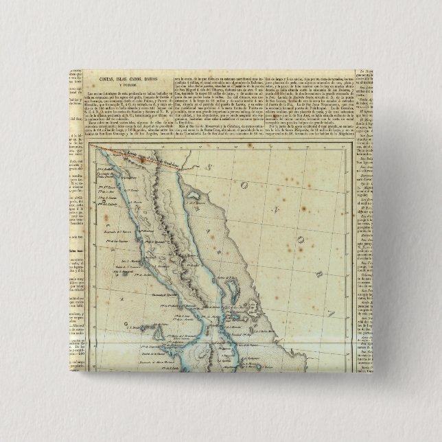 Baja California, Mexiko Button (Vorderseite)