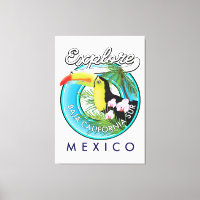 Baja California Sur Mexico Retro-Logo