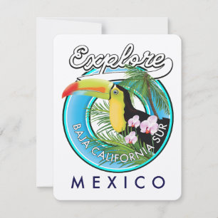Baja California Sur Mexiko Retro-Logo
