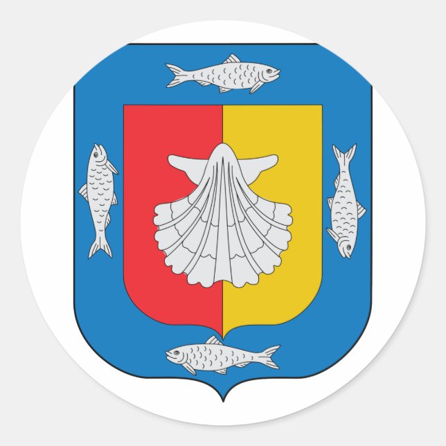 Baja California Sur, Mexiko Runder Aufkleber (Vorderseite)