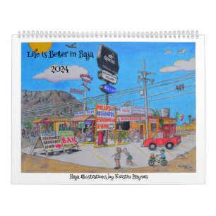 Baja Illustrations von Kristin Calendars Kalender