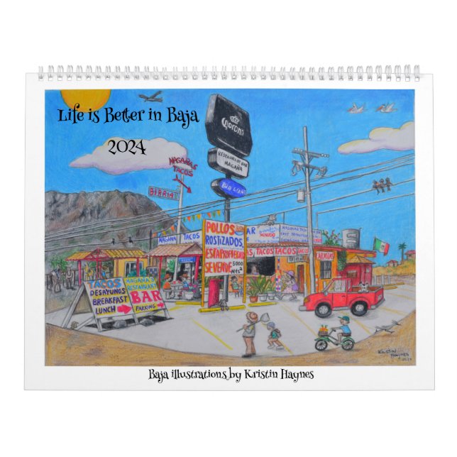 Baja Illustrations von Kristin Calendars Kalender (Titelbild)