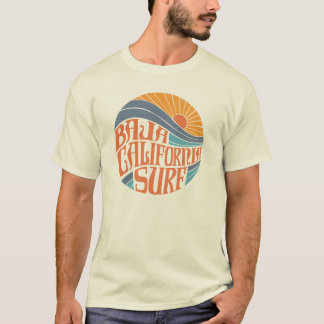 Baja kalifornische Brandungs-Vintager T - Shirt