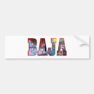Baja Postkarte Autoaufkleber