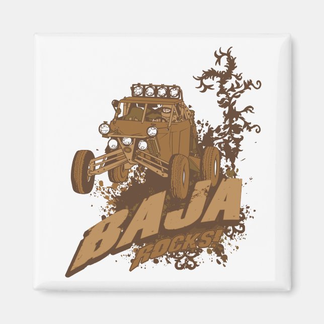 Baja Rocks! Magnet (Vorne)