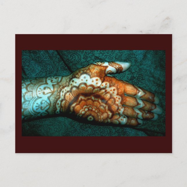 Bajidoo Henna Tattoo Work Postkarte (Vorderseite)