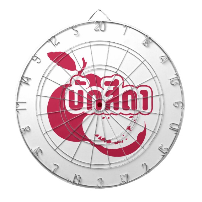 Bak Sida Ō Farang geschrieben in Thai Isaan Dialec Dartscheibe (vorne)