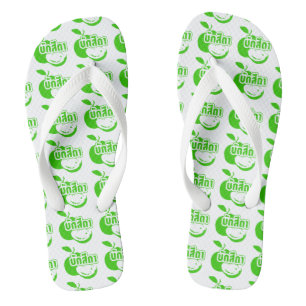 Bak Sida Ō Farang geschrieben in Thai Isaan Dialec Flip Flops