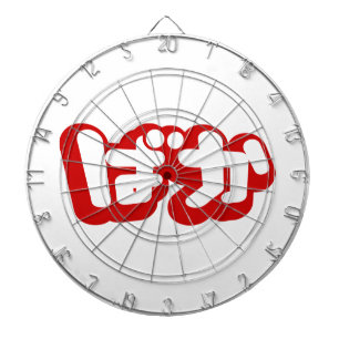 BAKA ば か ~ Fool in Japanisch Hiragana Script Dartscheibe