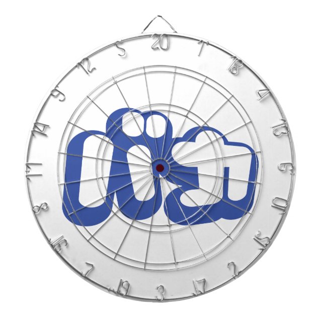 BAKA カ ~ Fool in japanischer Katakana-Schrift Dartscheibe (vorne)