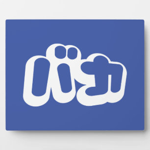 BAKA カ ~ Fool in japanischer Katakana-Schrift Fotoplatte