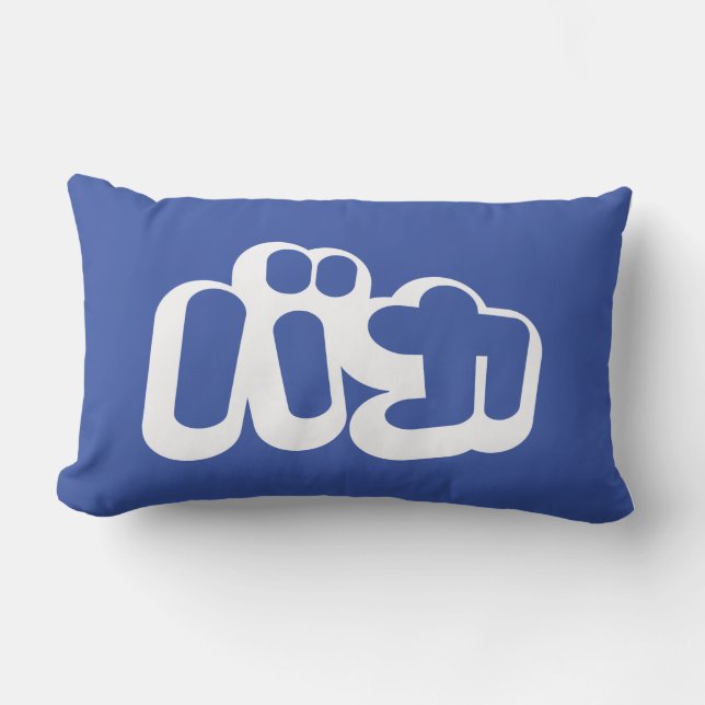 BAKA カ ~ Fool in japanischer Katakana-Schrift Lendenkissen (Vorderseite)