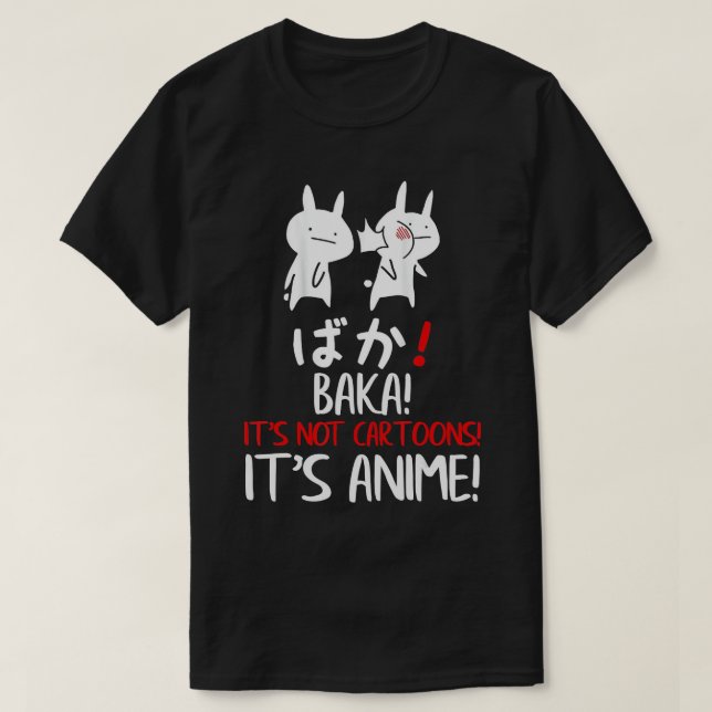 Baka Rabbit Slap Idiot Japanisch Manga Sein Anime T-Shirt (Design vorne)