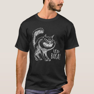 Baka wütende Katze Expressive japanische Katzenbes T-Shirt