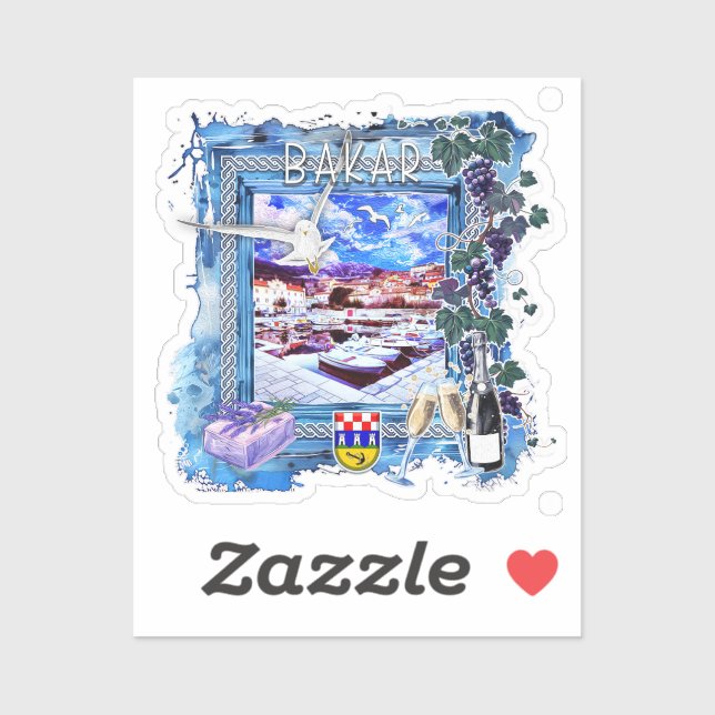 Bakar Aufkleber (Blatt)