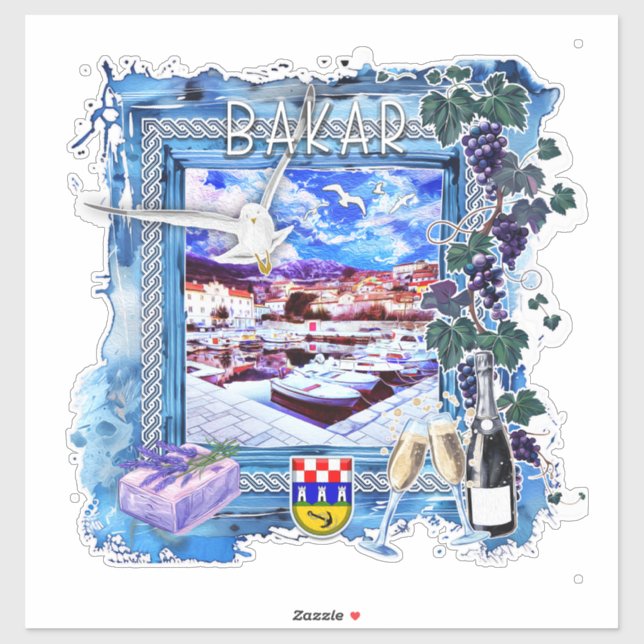 Bakar Aufkleber (Blatt)