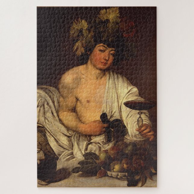 Bakchus von Caravaggio - Barock Edition 1 Puzzle (Vertikal)