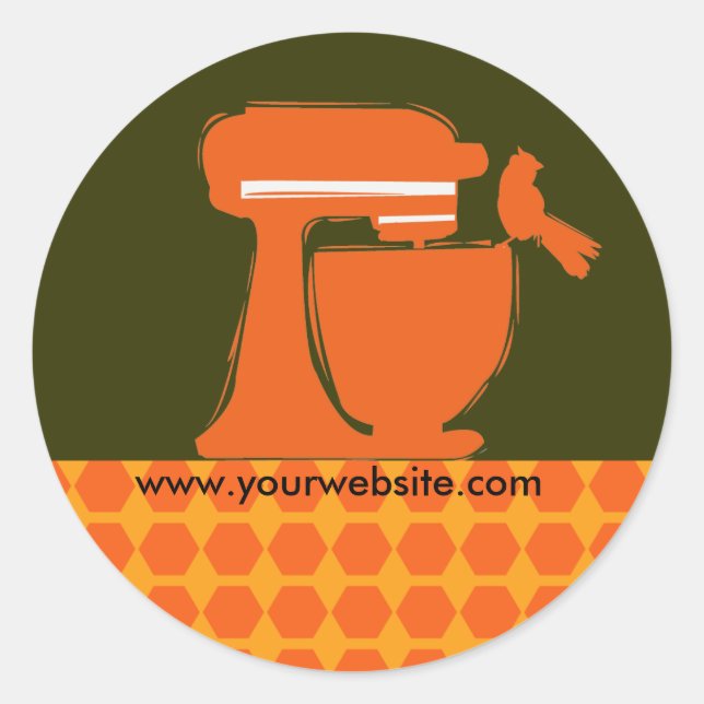 Bake Bäckerei Baker Personal Koch Cook Runder Aufkleber (Vorderseite)