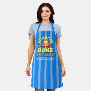 "Bake Bake My Day"-Schürze - blau Schürze