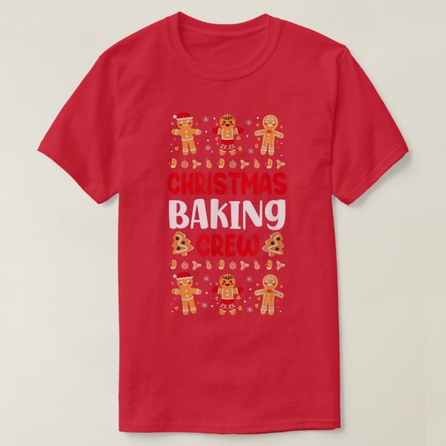 Bake Baking Gingerbread Man Christmas Cookie 36 T-Shirt (Design vorne)