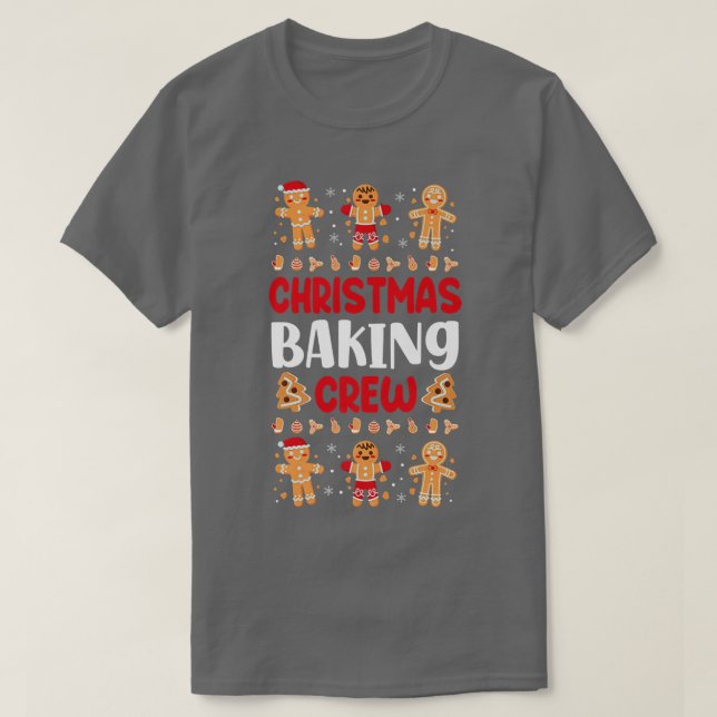 Bake Baking Gingerbread Man Christmas Cookie  T-Shirt (Design vorne)