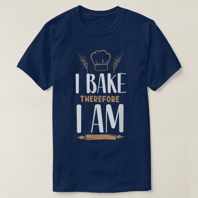 Bake Baking Rolling Pin 53 T-Shirt (Design vorne)