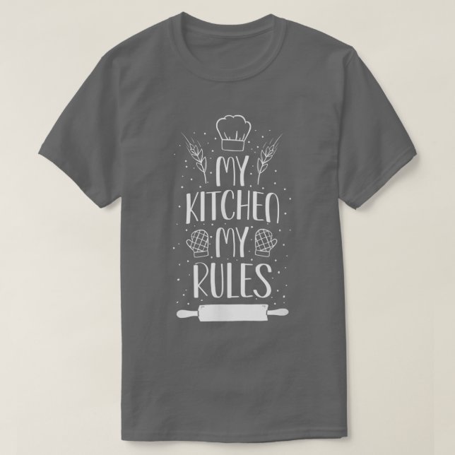 Bake Baking Rolling Pin 55 T-Shirt (Design vorne)