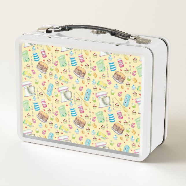 Bake Cake Metal Lunchbox (Rückseite)