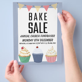 Bake Sale Annual Church Fundraiser Flyer