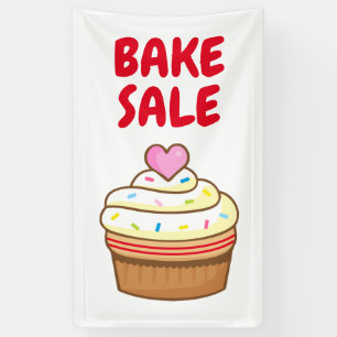 BAKE SALE cupcake Backschild Poster Banner